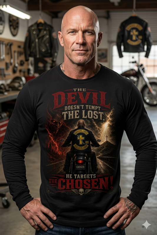 Devil Targets the Chosen Member Long Sleeve